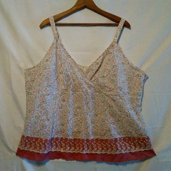 Cato Tops - Cato Woman Shirt Floral Babydoll Lace Trimmed Top